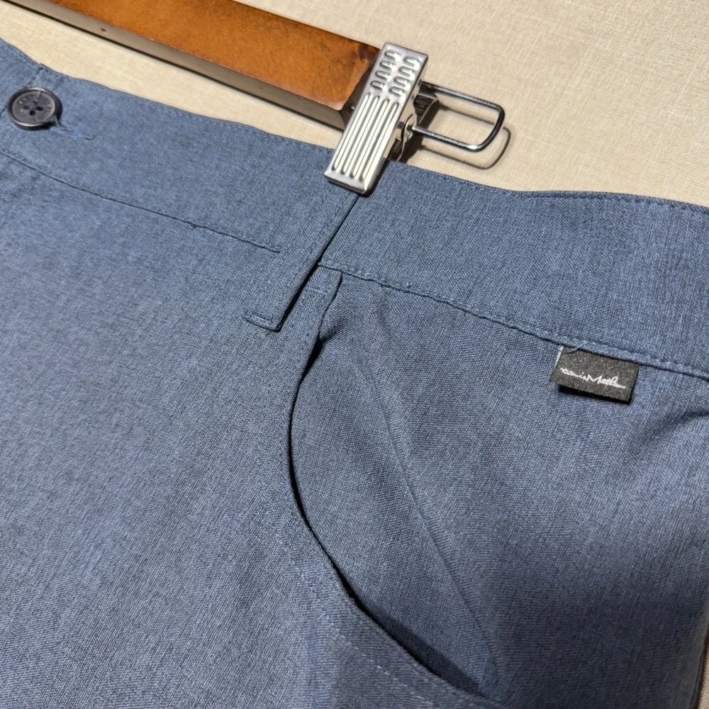 TravisMathew Pants Men 42x32 Blue Straight Open to Close Golf Performance 1MT435